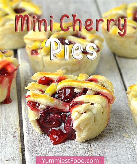 Mini Cherry Pies Recipe From Yummiest Food Cookbook