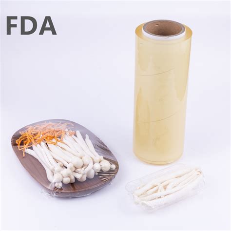 Food Grade Anti Fog PVC Cling Wrap Stretch Mushroom Film From China