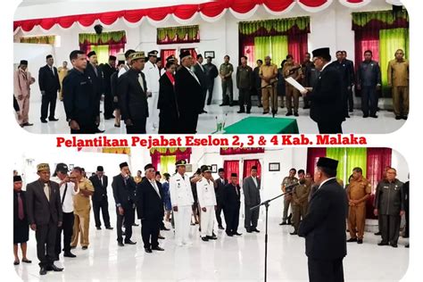 Lantik Pejabat Eselon Ii Iii Dan Iv Pemda Malaka Bupati Simon Nahak