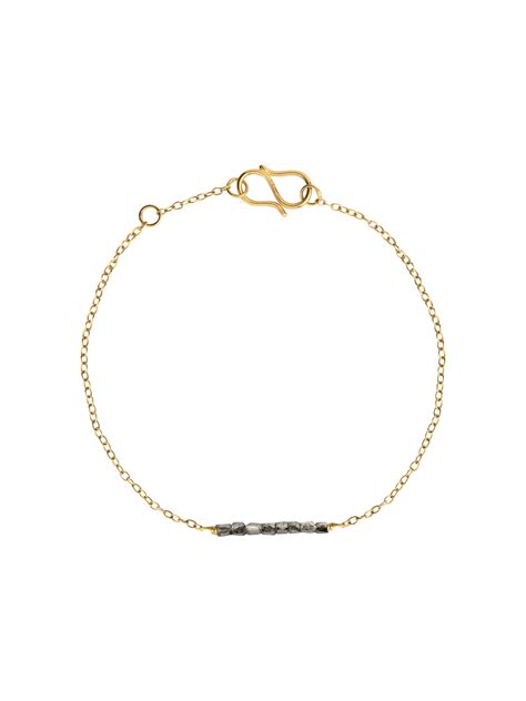 Lucy dark grey diamond bracelet by Me & Audrey | Finematter