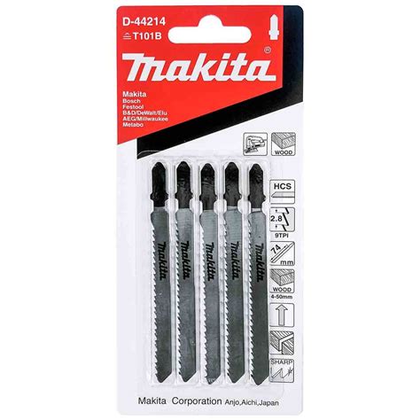 Juego De Seguetas P Madera Tipo T Hcs Mm Corte Recto D Makita