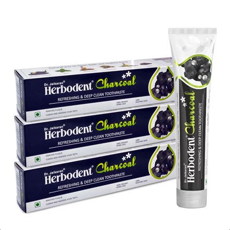 Buy Herbodent® Charcoal Toothpaste Whitens Teeth And Fresh Breath No Bleach No Fluoride