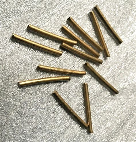 12 Brass Pins Knife Mounting Pins Knife Straight Razor Diy Project 008