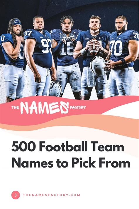 500+ Creative Football Team Names to Inspire Your Squad