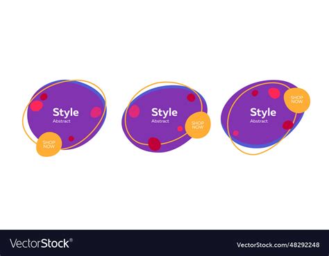 modern abstract element set royalty  vector image