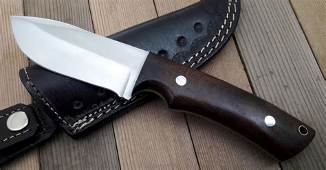 Custom Handmade High High Corban Scandi Grind Bushcraft Knife Handle R