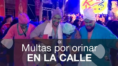 Multas De Hasta 750 Euros Por Orinar En La Calle YouTube