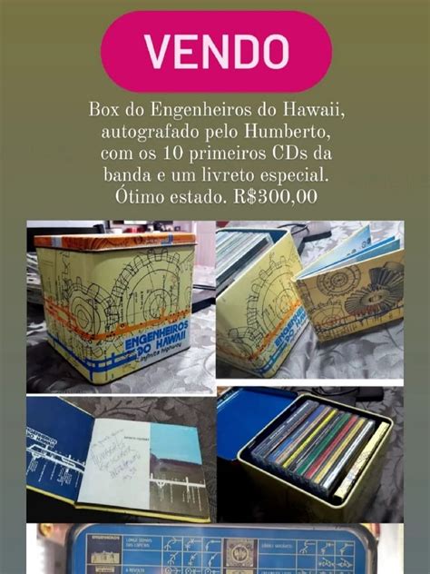 Box Cds Dos Engenheiros Do Hawaii Item De M Sica Usado