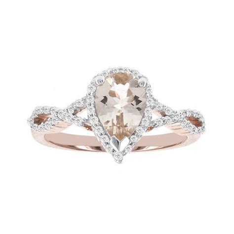 Jcpenney Rose Gold Infinity Ring Morganite Engagement Ring Gold