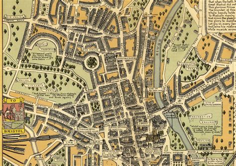 Bath Map Pictorial Map Of The Historic City Of Bath Bath Etsy Uk