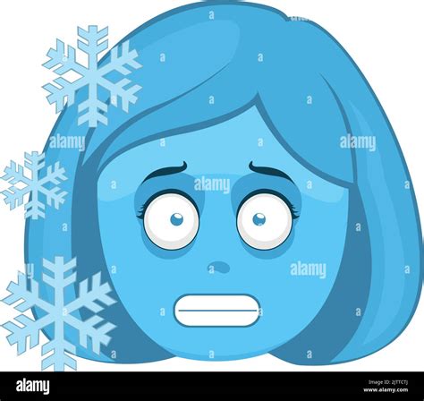 Freezing Cold Woman Cartoon