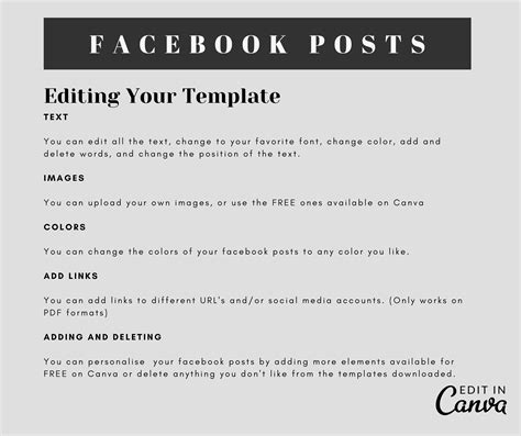 Facebook Engagement Posts Canva Template For Real Estate Etsy