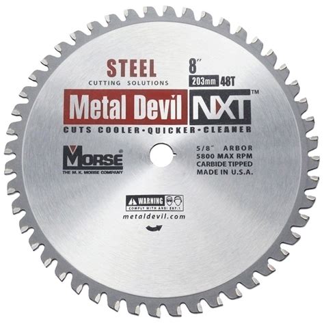 Mk Morse Metal Devil Tungsten Carbide Tipped Circular Saw Blade The