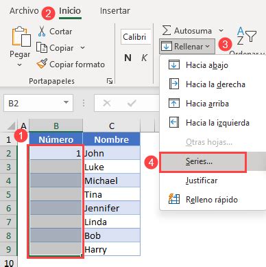 Cómo Hacer una Lista de Números en Excel y Google Sheets Automate Excel