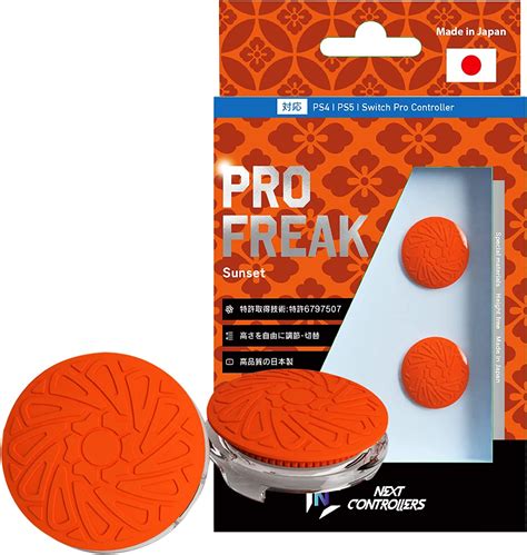 Pro Freak V2 Convex Freak Sunset Orange Compatible with PS4 PS5 Switch ...