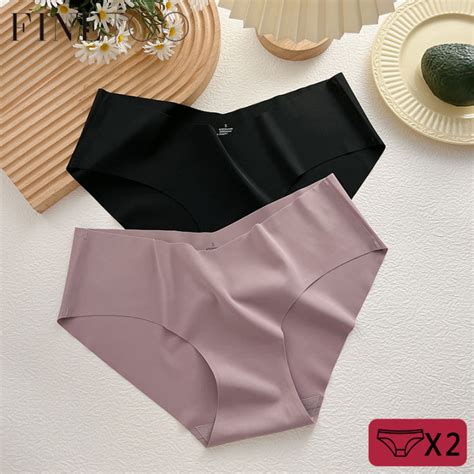 Finetoo Pcs Set V Shaped Seamless Ice Silk Panties S Xl Women Sexy