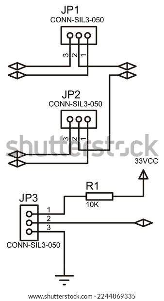 Schematic Diagram Electrical Circuit Resistor Connector Stock ...