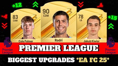 FIFA 25 BIGGEST PREMIER LEAGUE RATING UPGRADES EA FC 25 FT