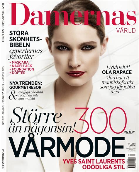 Malin Thorngren Stylist Cover And Fashion Editorial For Damernas Värld