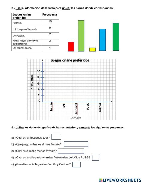 Gráficos De Barras 1100454 Faoc76 Live Worksheets