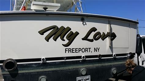 Boat Lettering & Design Samples | Custom Design Graphics | Long Island