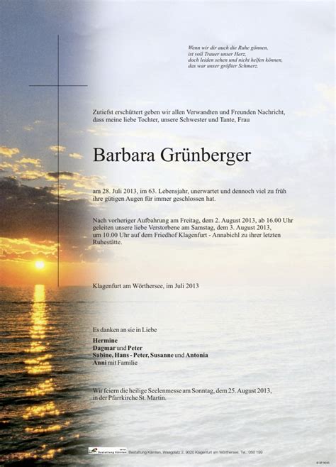 Parte F R Barbara Gr Nberger Pax Requiem