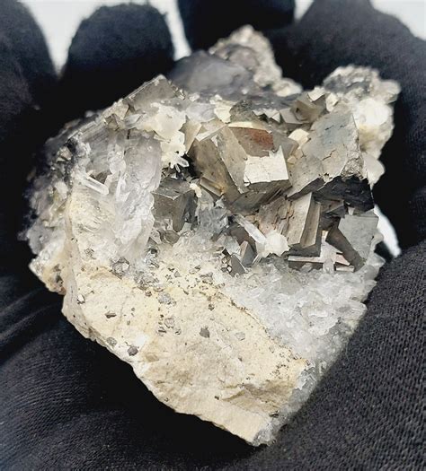 Arsenopyrite Blende Calcite And Pyrite Mexico