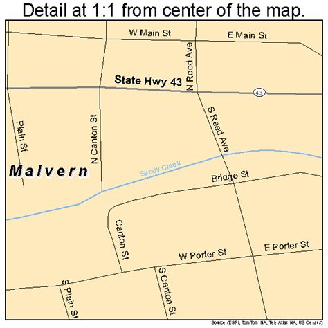 Malvern Ohio Street Map 3946998