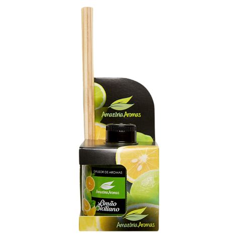 Difusor Amaz Nia Aromas Ml Lim O Siciliano Amazonia Aromas