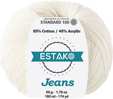 Amazon Estako Jeans Cotton Acrylic Amigurumi Yarn Soft