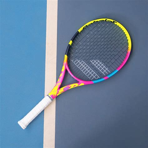 Babolat Pure Aero Rafa Yellow Pink Blue Womens Rackets Pro Direct