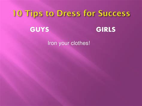 Ppt Dress For Success Powerpoint Presentation Free Download Id 3566777