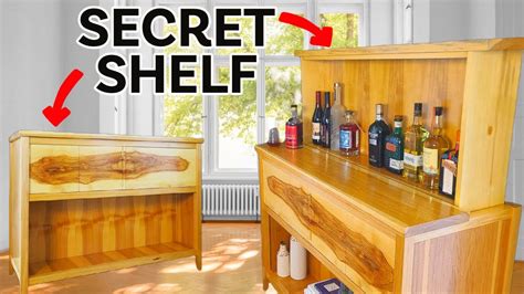 DIY Bar Cabinet With A Secret