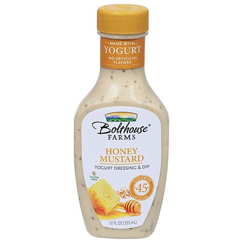 Bolthouse Farms Yogurt Dressing & Dip, Honey Mustard 12 fl oz ...