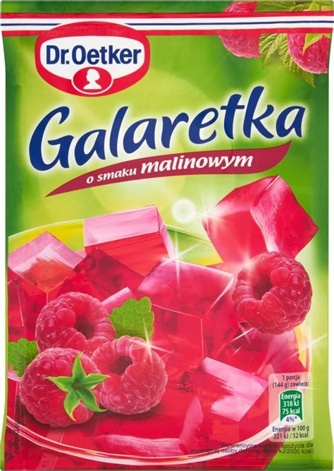 Dr Oetker Galaretka Malinowa 75g Ceny I Opinie Ceneo Pl