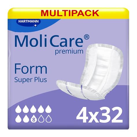 Multipack 4x Molicare Premium Form 8 Drops 3017ml 32 Pack