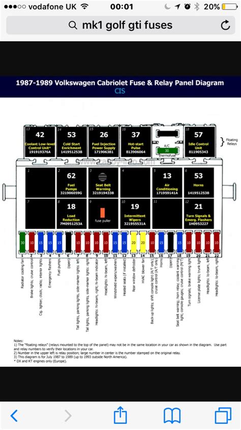 Golf 1 Fuse Box Diagram Headcontrolsystem