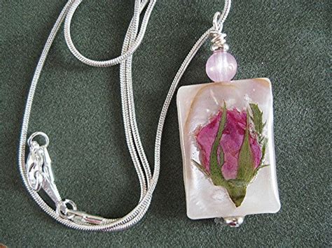 Pink Rosebud Necklace Necklace Wedding Jewelry Rosebud Pendant Etsy