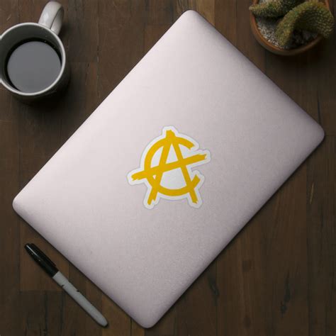 Anarcho-capitalism symbol | black and yellow ancap - Libertarian ...