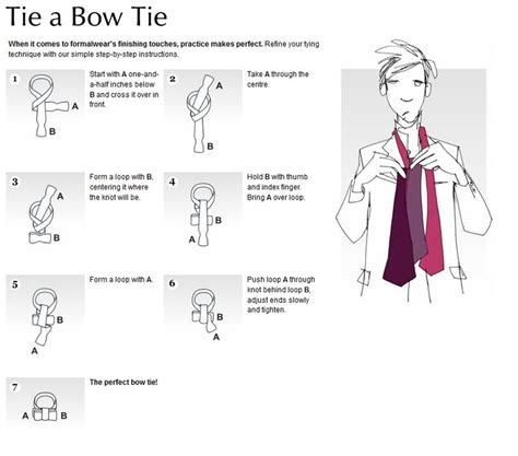 Perfect Instructions On How To Tie A Bow Tie Mens Fashion Classic