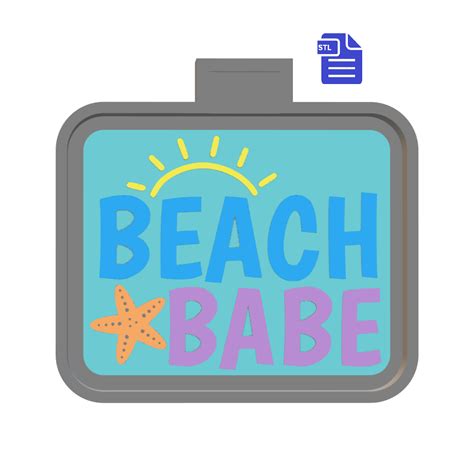 Beach Babe Silicone Mold Housing STL File For D Printing Freshe Blank D File For D