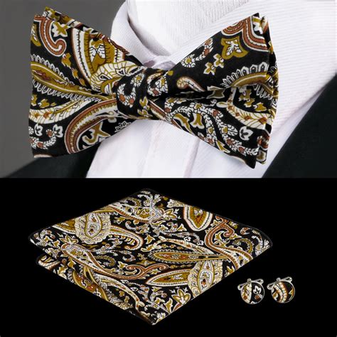 Buy F 623 Hi Tie Formal Style Bow Tie Set New Arriving Black Color Bow Tie