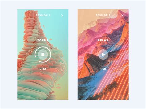 Meditation timer by nn11rv on Dribbble