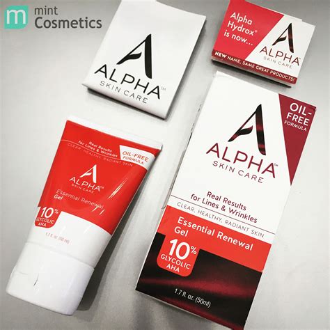 Alpha Skincare Essencial Renewal Gel 10 Glycolic Aha Mint Cosmetics Save The Best For You