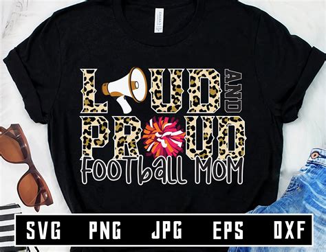 Loud And Proud Football Mom Svg Football Svg Football Mama Etsy