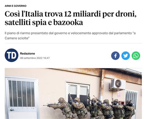 Milex Osservatorio Sulle Spese Militari Italiane