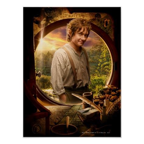 Bilbo Baggins In Shire Collage Poster Zazzle Collage Poster