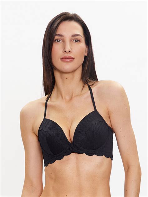 Hunkemöller Góra od bikini Scallop 191272 Czarny Modivo pl