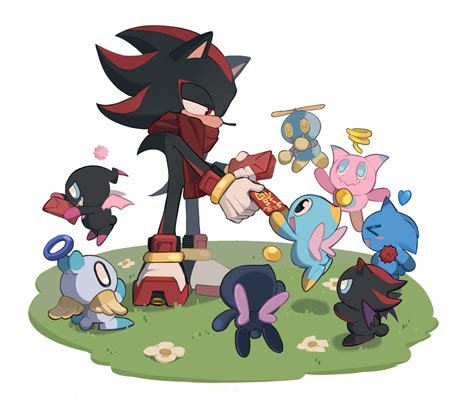 Shadow The Hedgehog Neutral Chao Cheese Dark Chao Shadow Chao And