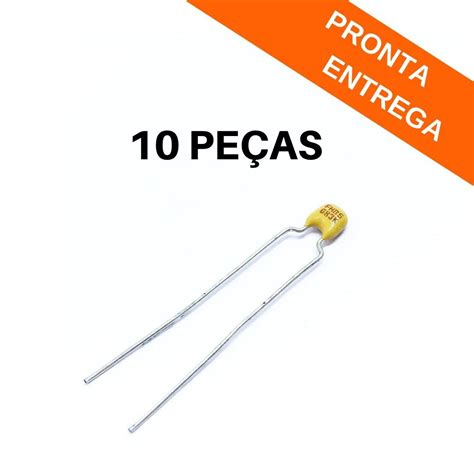 Kit 10 peças Capacitor Cerâmico Multicamada 68nF 50V X7R 10 683